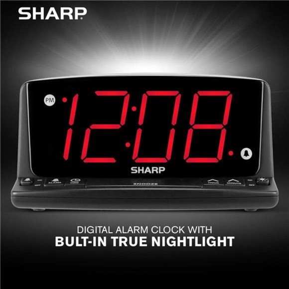 LED Digital Alarm Clock – Simple Operation - Easy to See Large Numbers - Picture 3 of 5